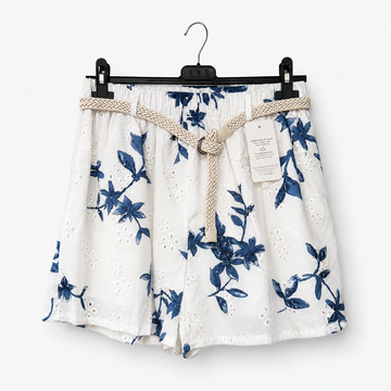 Italian Cotton Eyelet Shorts