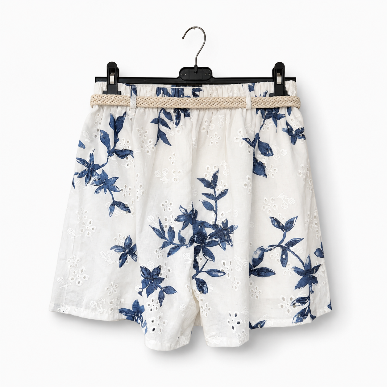 Italian Cotton Eyelet Shorts