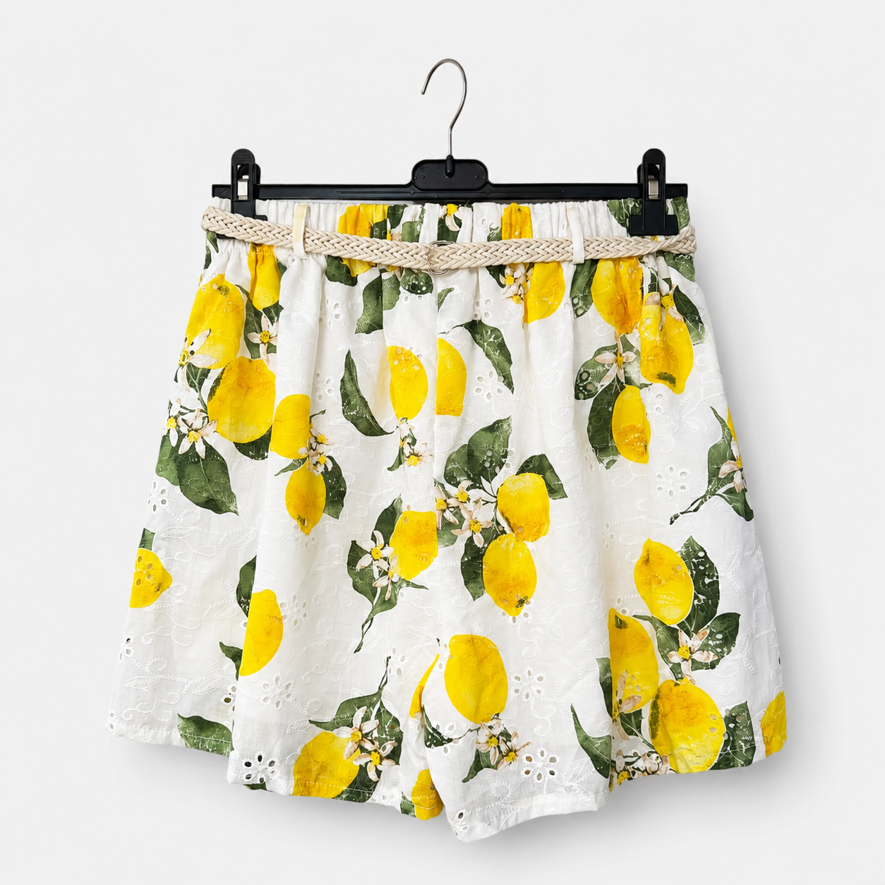 Italian Cotton Eyelet Shorts