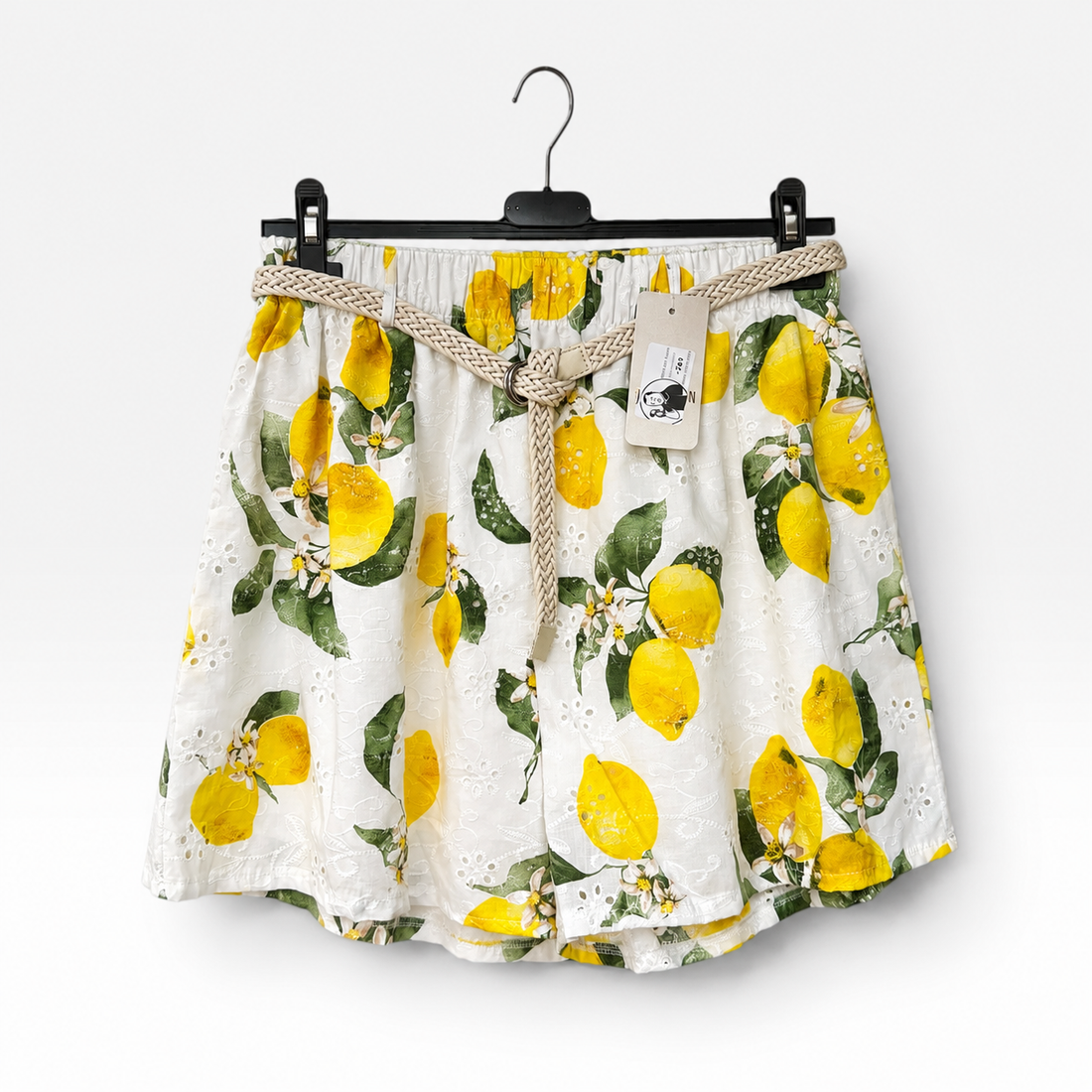 Italian Cotton Eyelet Shorts