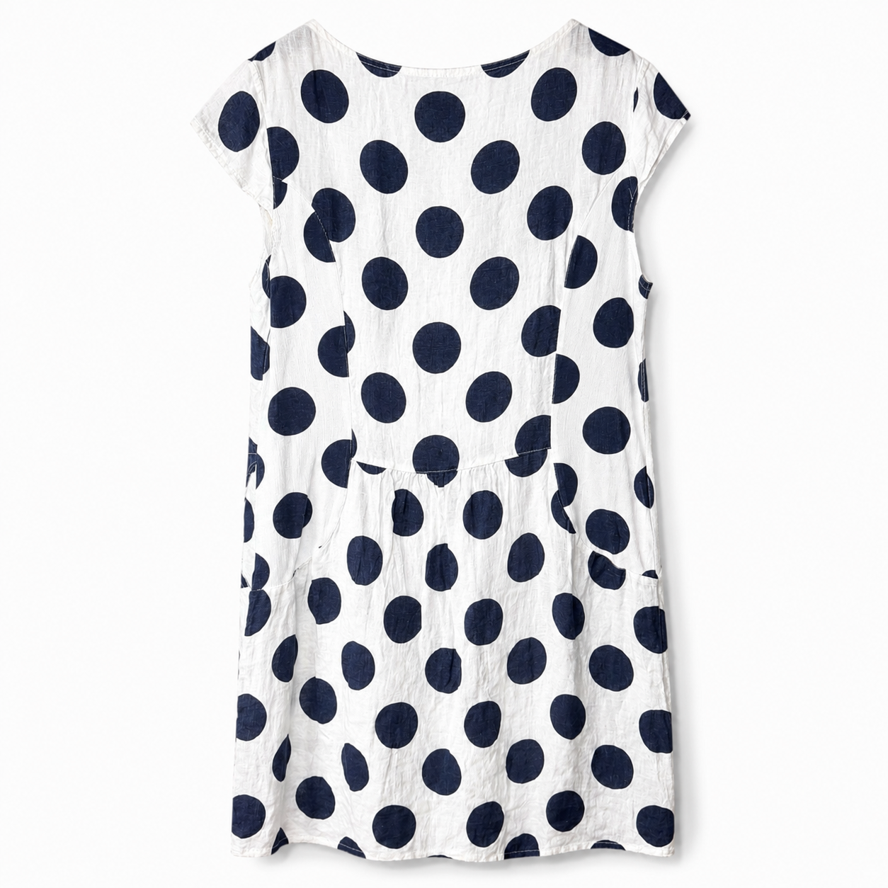 Pure Italian Linen Polka Dot Dress