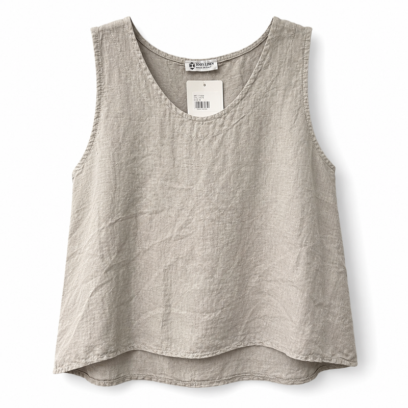 Linen Sleeveless Top