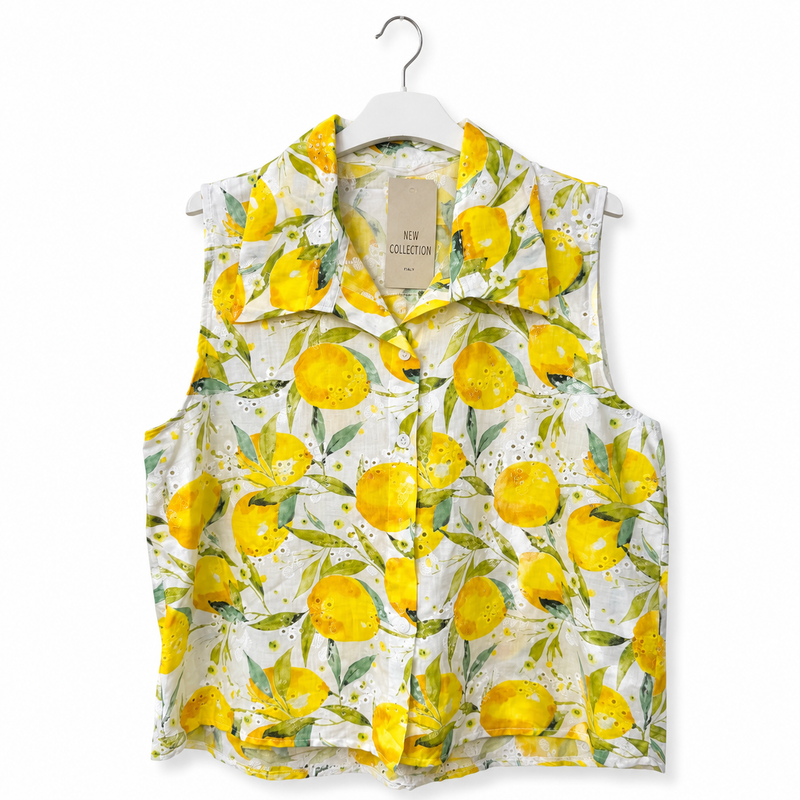 Sleeveless Lemon Shirt